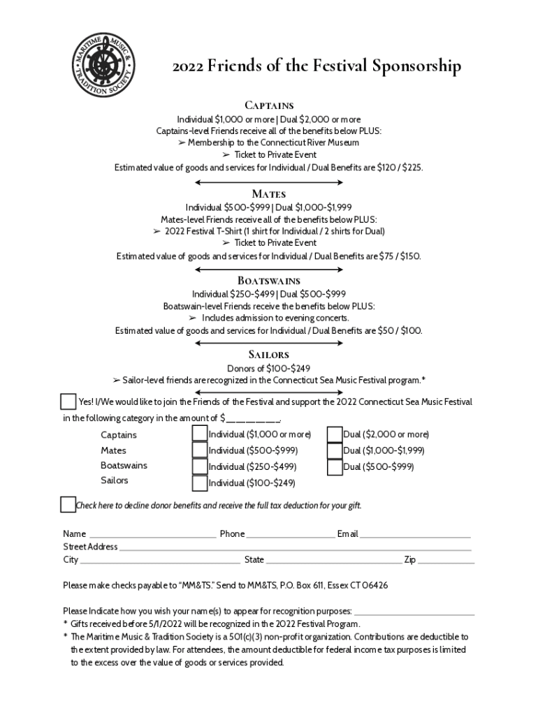Fillable Online How to a Sponsor The Duluth Fall Festival Fax