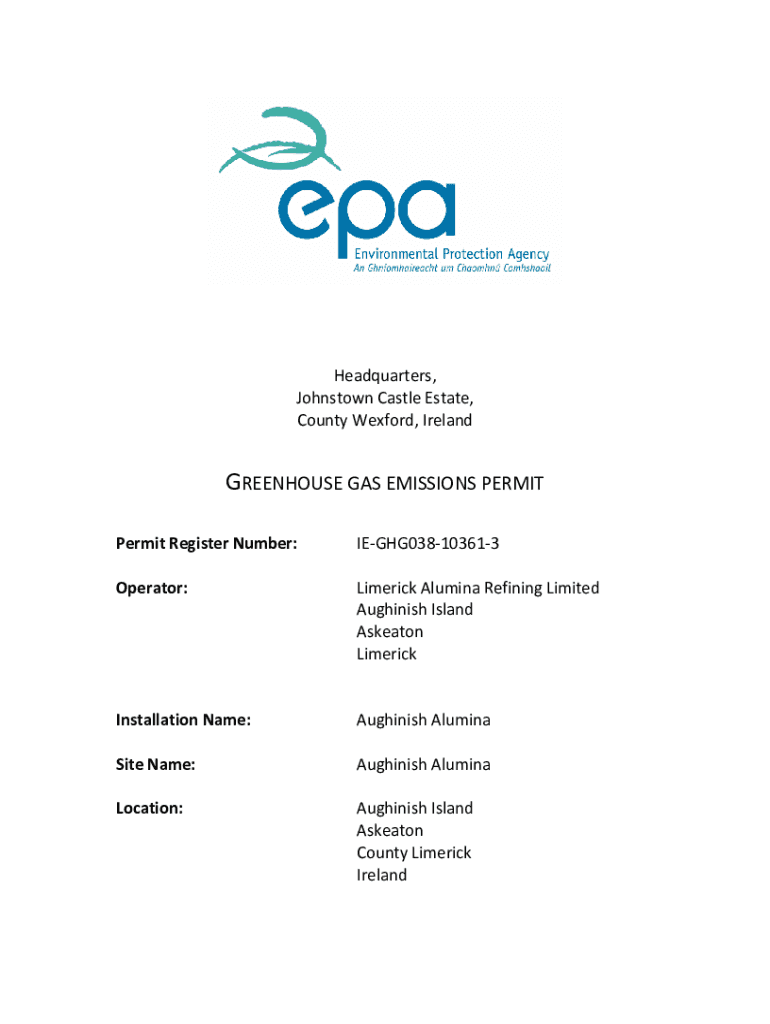 Fillable Online Limerick Alumina Refining Limited LEI Ireland Fax