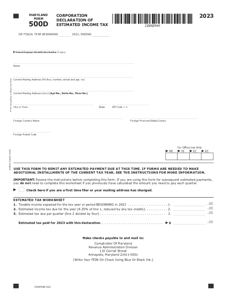 maryland 500dm instructions 2023 Preview on Page 1