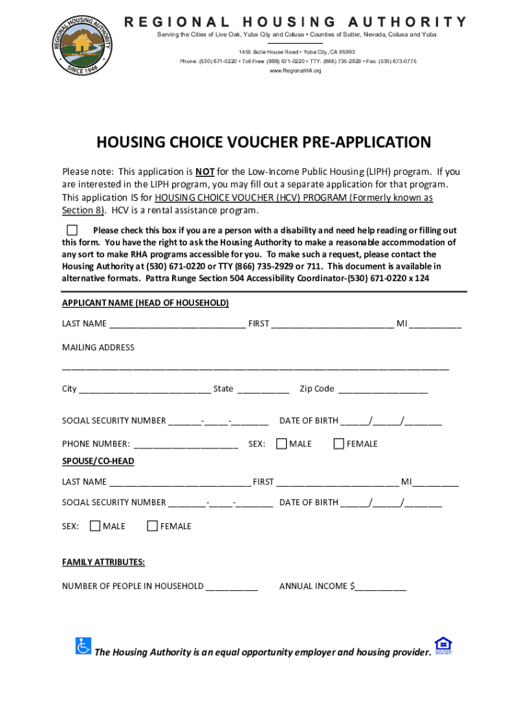 california housing choice voucher Preview on Page 1