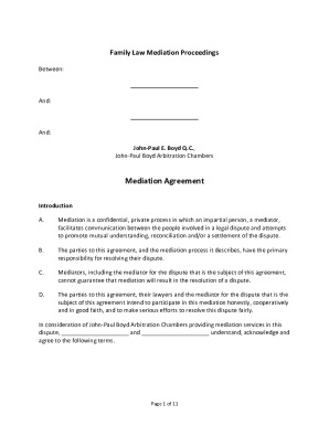 Mediation-Arbitration Agreement
