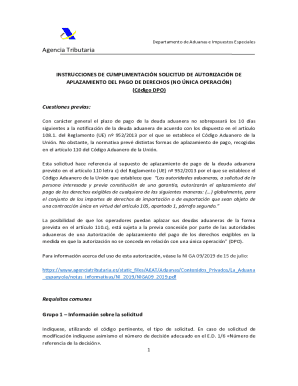Instrucciones de cumplimentacin solicitud de autorizacin de