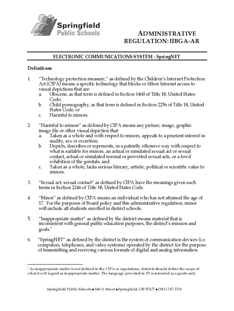 Fillable Online What is the Children's Protection Act and How