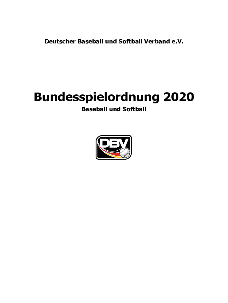 Fillable Online Softball Bundesliga Umpire Manual Fax Email Print