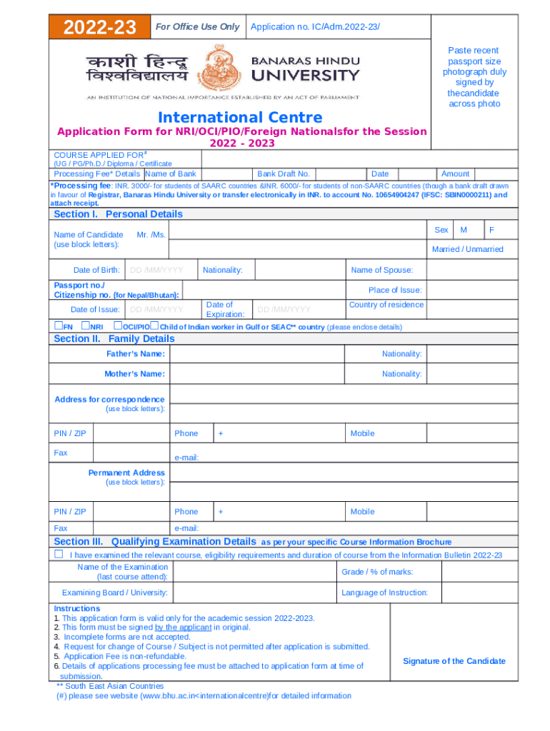 Overseas Citizen Of India OCI Card Doc Template PdfFiller overseas-citizen-of-india-oci-card-doc-template-pdffiller