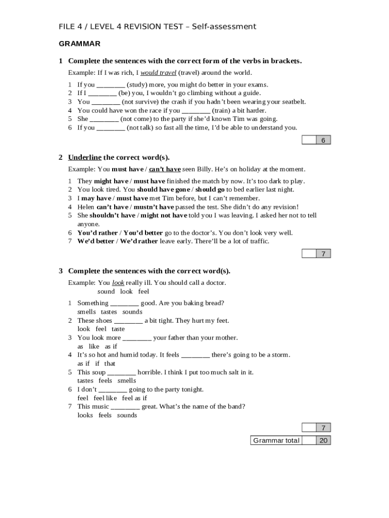 Put the verbs in brackets into their correct s ! Doc Template | pdfFiller