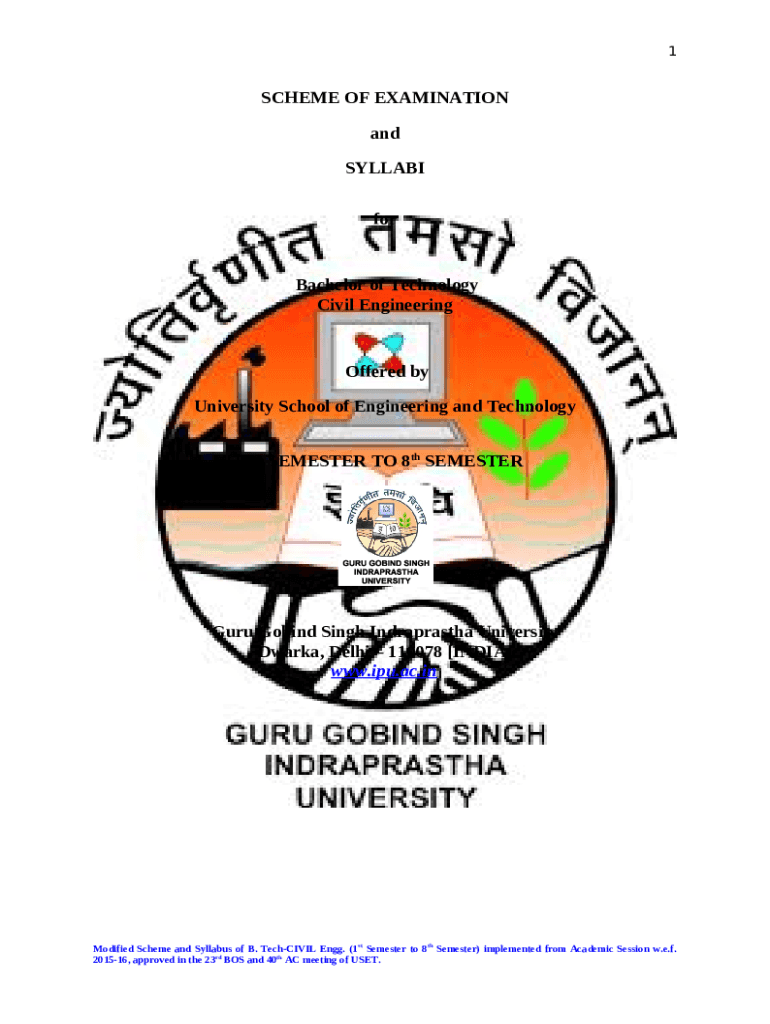 Guru Gobind Singh Indraprastha University Definition Doc Template