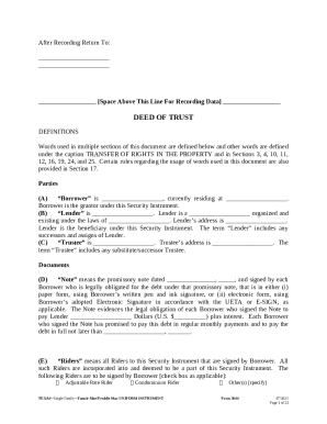 short form deed of trust - Fannie Mae