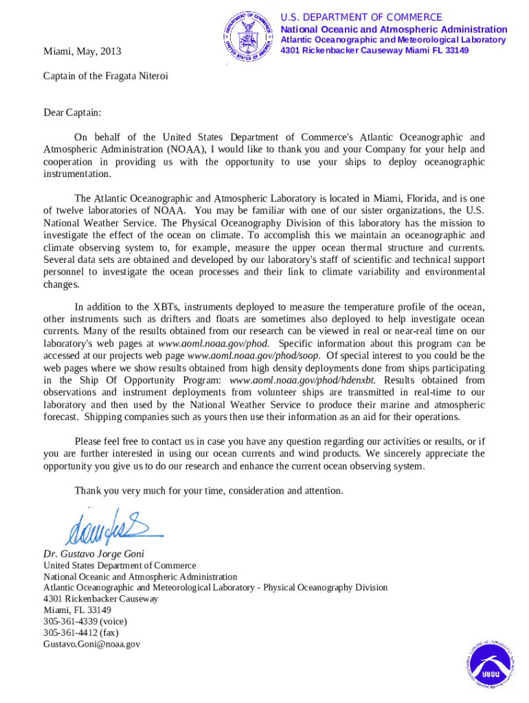 Marine National Weather Service Doc Template pdfFiller