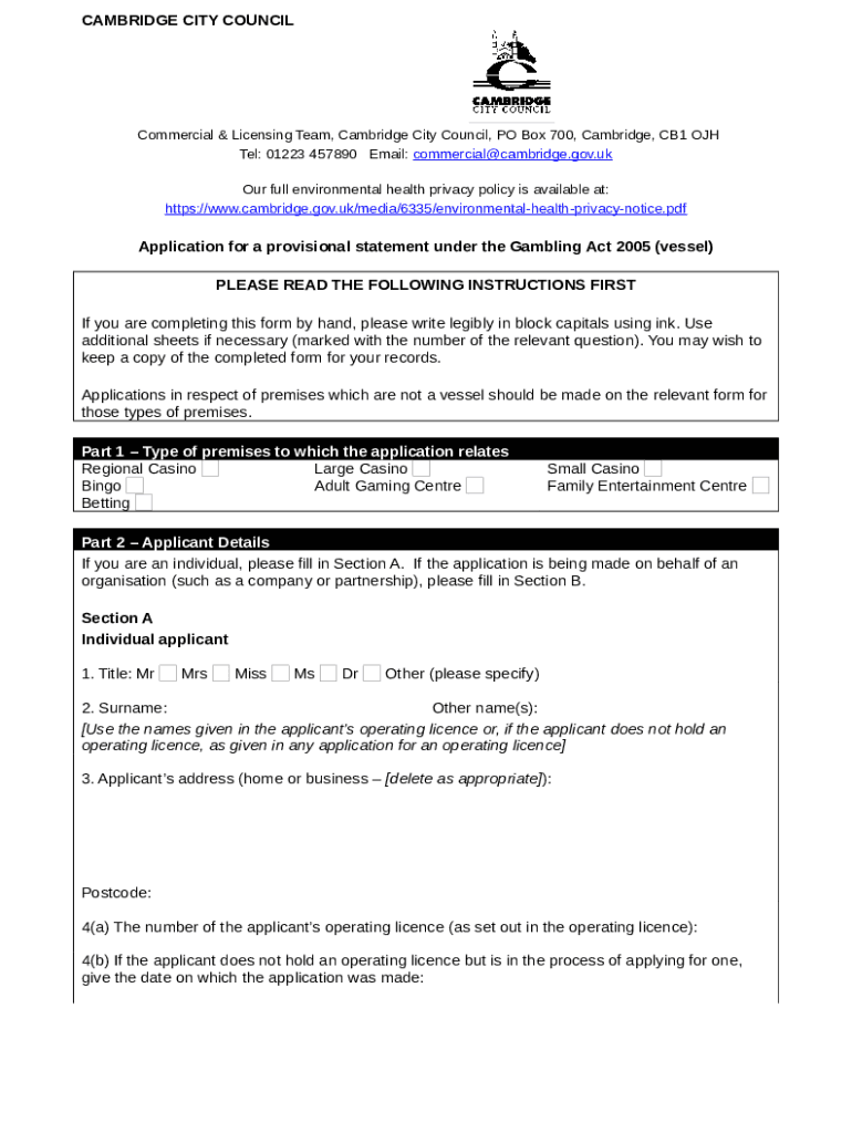Commercial Properties To Let by Cambridge City Council Doc Template