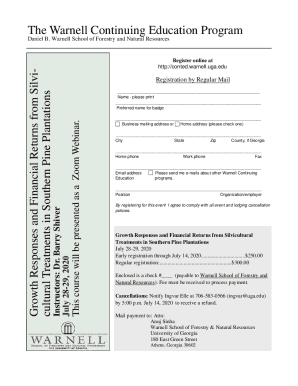 Fillable Online Registering for Continuing Education is Easy Fax Email ...
