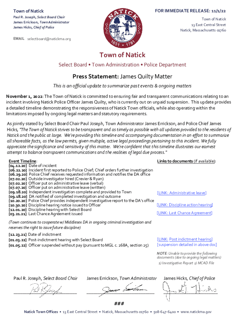 Fillable Online Town of Natick WBUR Fax Email Print pdfFiller