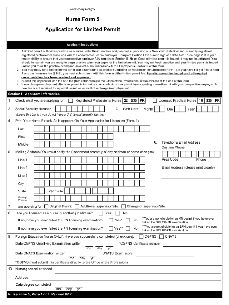 Application Forms: RN and LPNOffice of the Professions Preview on Page 1