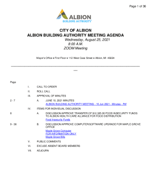 ALBION BUILDING AUTHORITY - City of Albion, MI