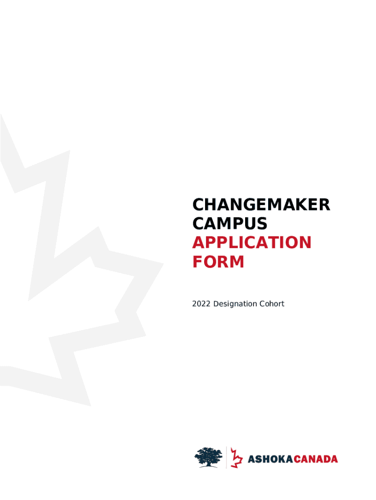 Changemaker Campus Overview Ashoka U Doc Template pdfFiller