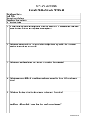 23 Questions To Ask New Employees In Their First 3 Months Doc Template | pdfFiller