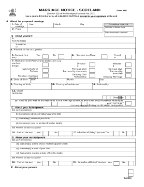 How to: fill in the essential M10 Marriage Notice form for ...