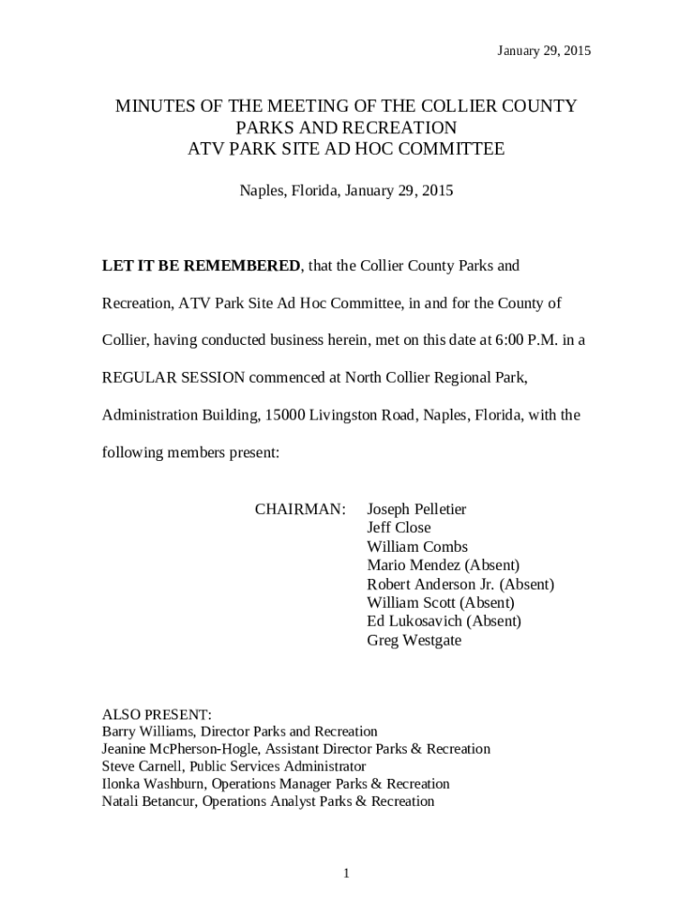 Collier County florida parks and recreation celebrates 50 years Doc