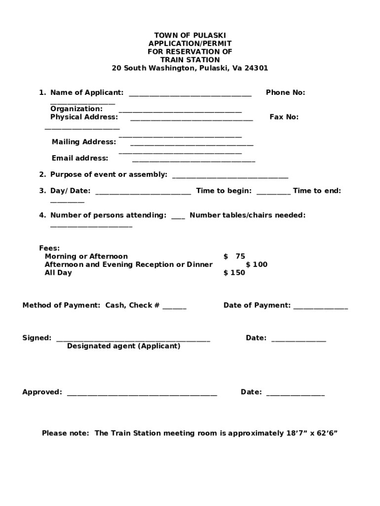 Building Permits and Other s Town of Pulaski Doc Template pdfFiller