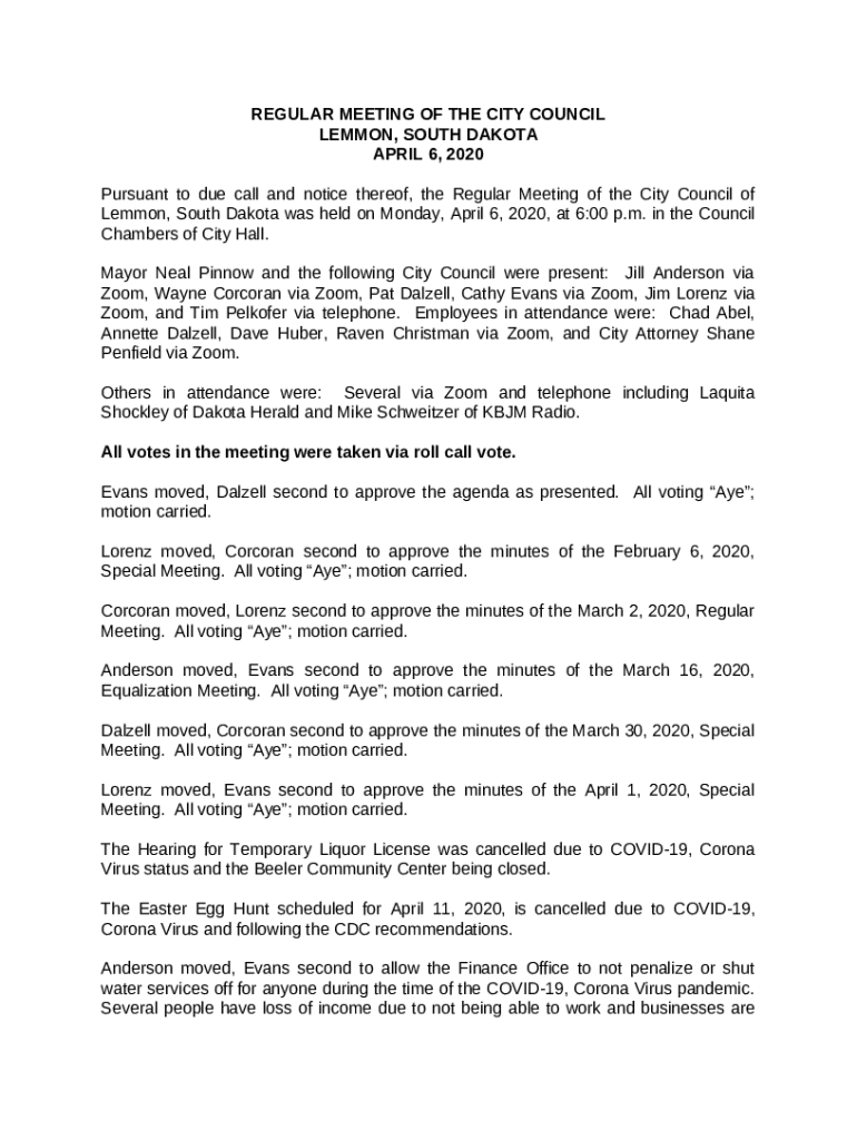 May4th2020Agenda1.docx Lemmon SD Doc Template pdfFiller