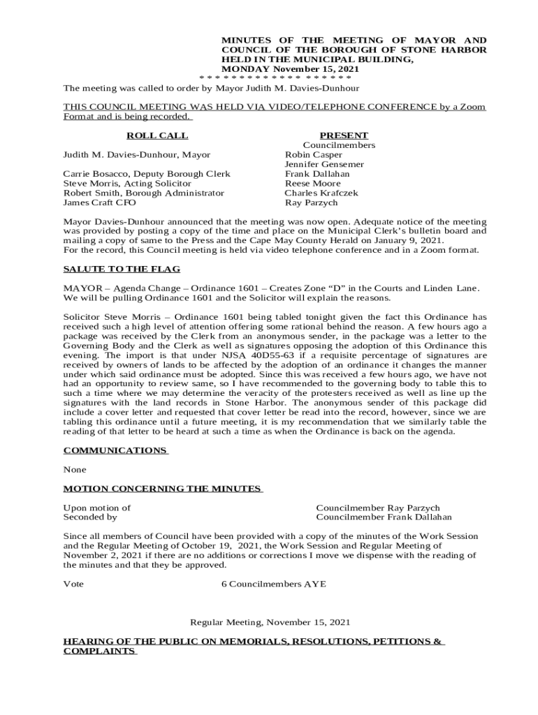 Avalon, Stone Harbor, NJ and Cape May County Area Doc Template pdfFiller