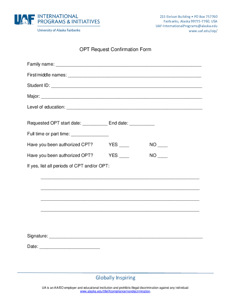 Fillable Online Contact Us UAF Catalog University of Alaska