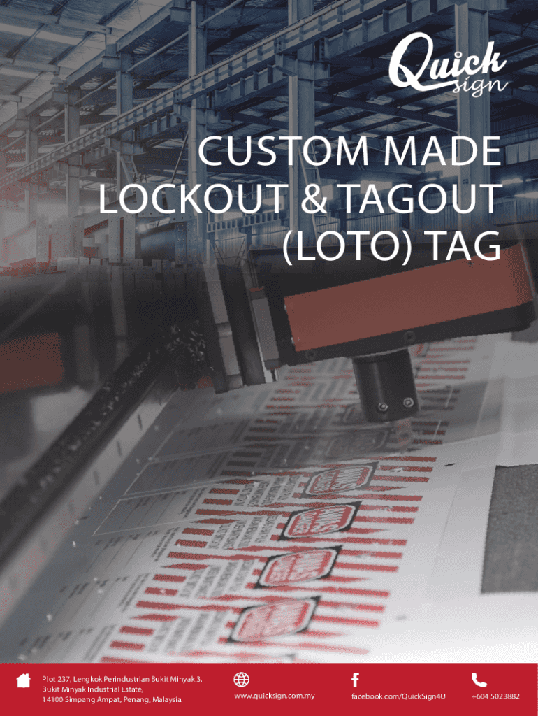 Fillable Online Lockout Tagout Products & Services - Master Lock Fax ...