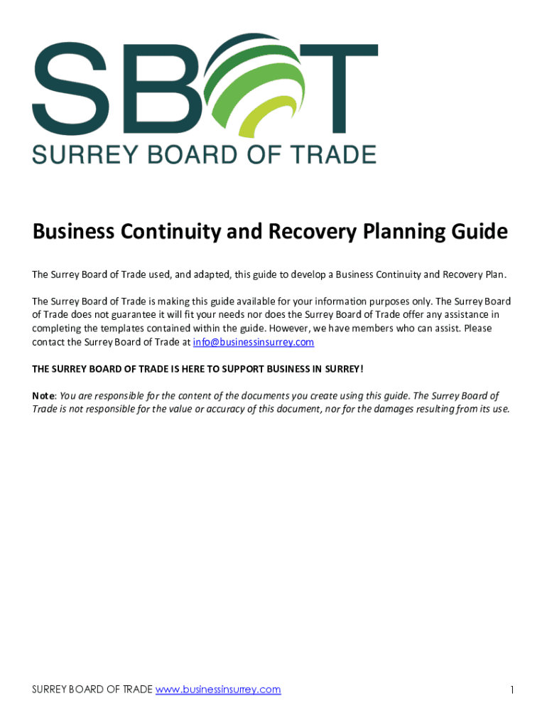 Fillable Online What Is BCDR? Business Continuity and Disaster Recovery ...