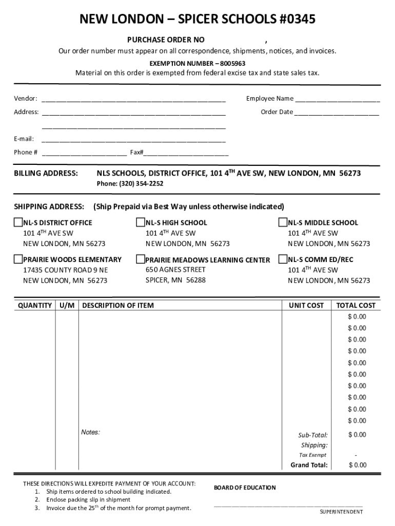 Fillable Online Digital Purchase Order Form- Word Fax Email Print ...