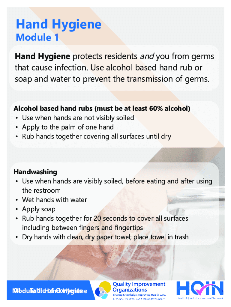 Fillable Online Hand Hygiene Module 1. Module Fax Email Print pdfFiller