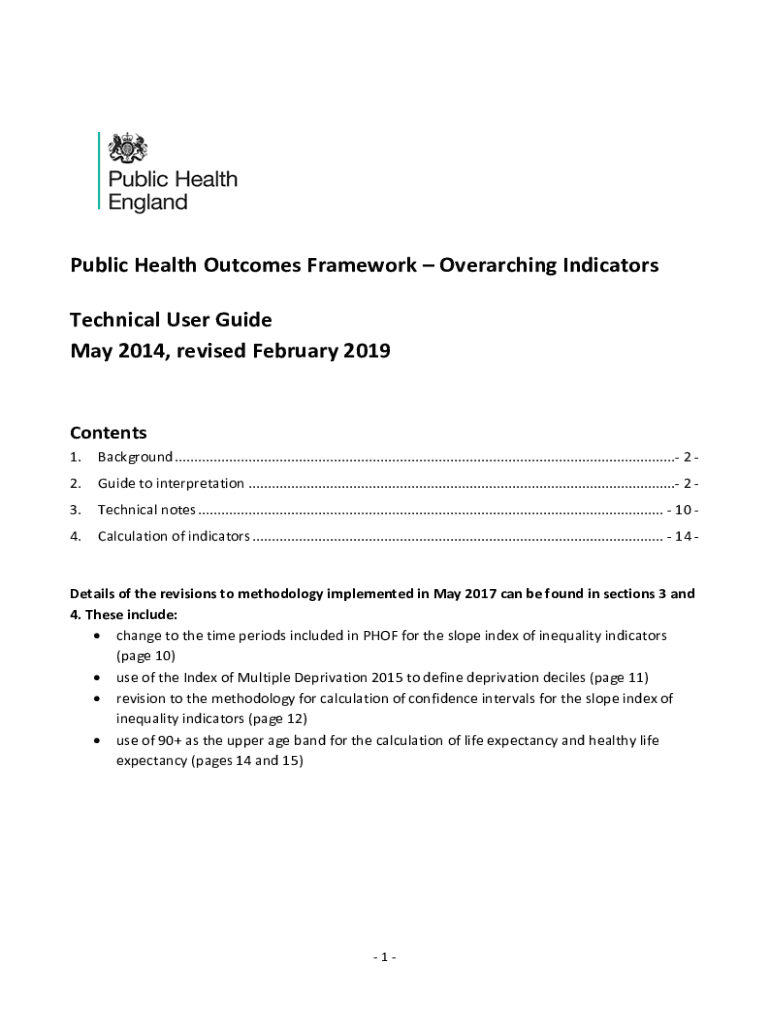 Fillable Online fingertips phe org Public Health Framework