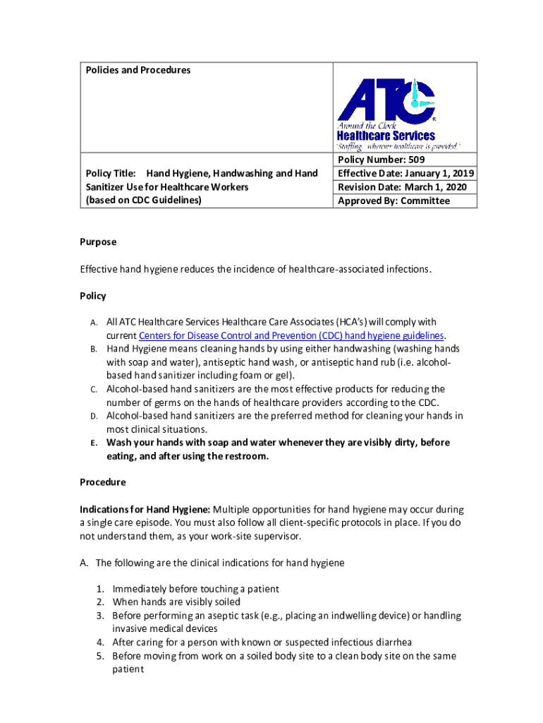 fillable-online-hand-hygiene-policy-and-procedure-atc-healthcare-fax