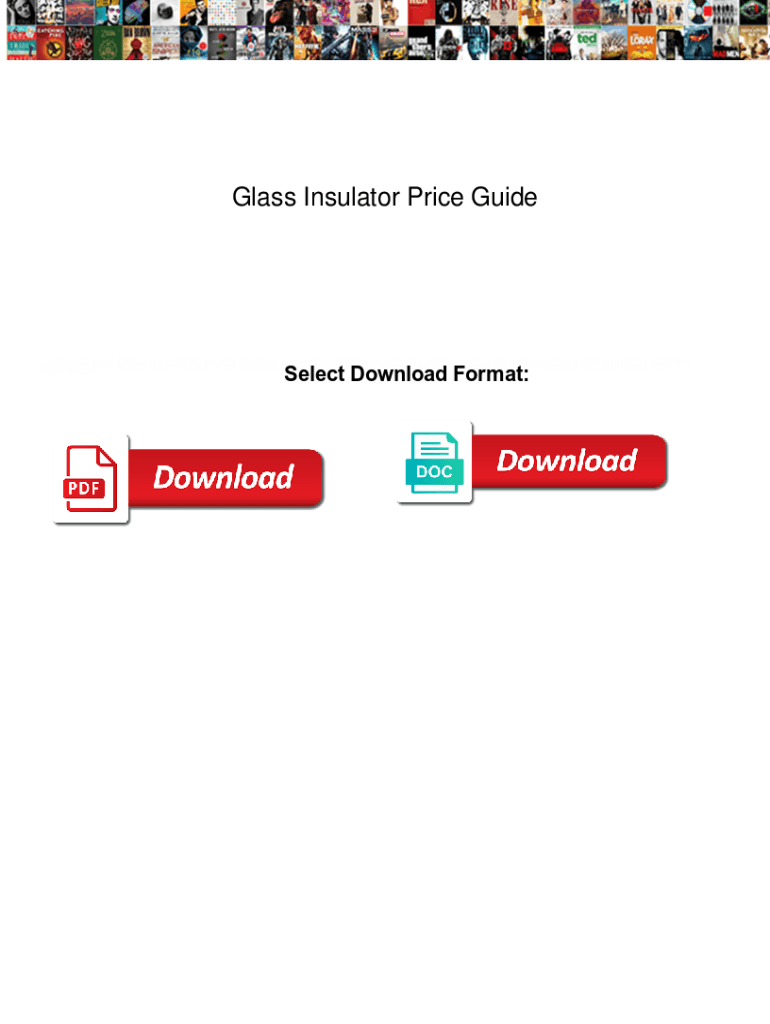 Fillable Online Glass Insulator Price Guide. Glass Insulator Price