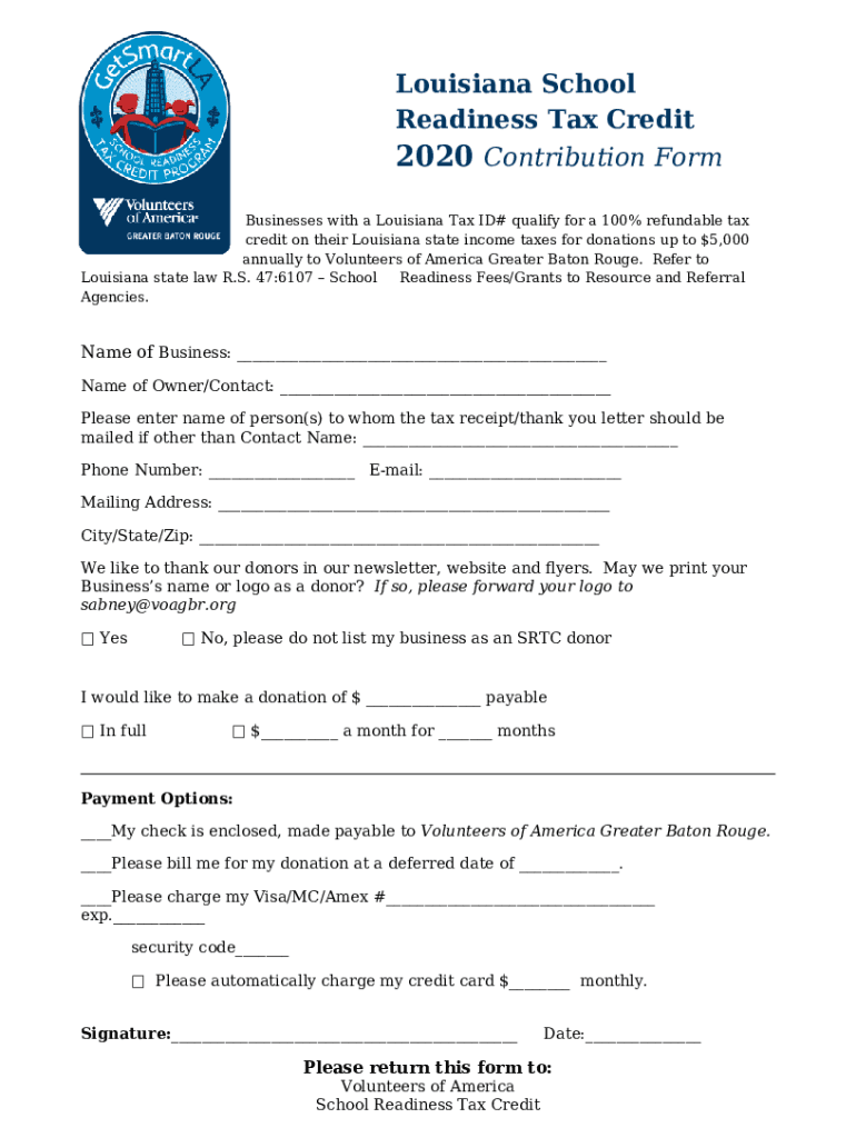 Louisiana School Readiness Tax Credit