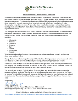 Fillable Online Bishop McNamara High School in MD - Niche Fax Email ...
