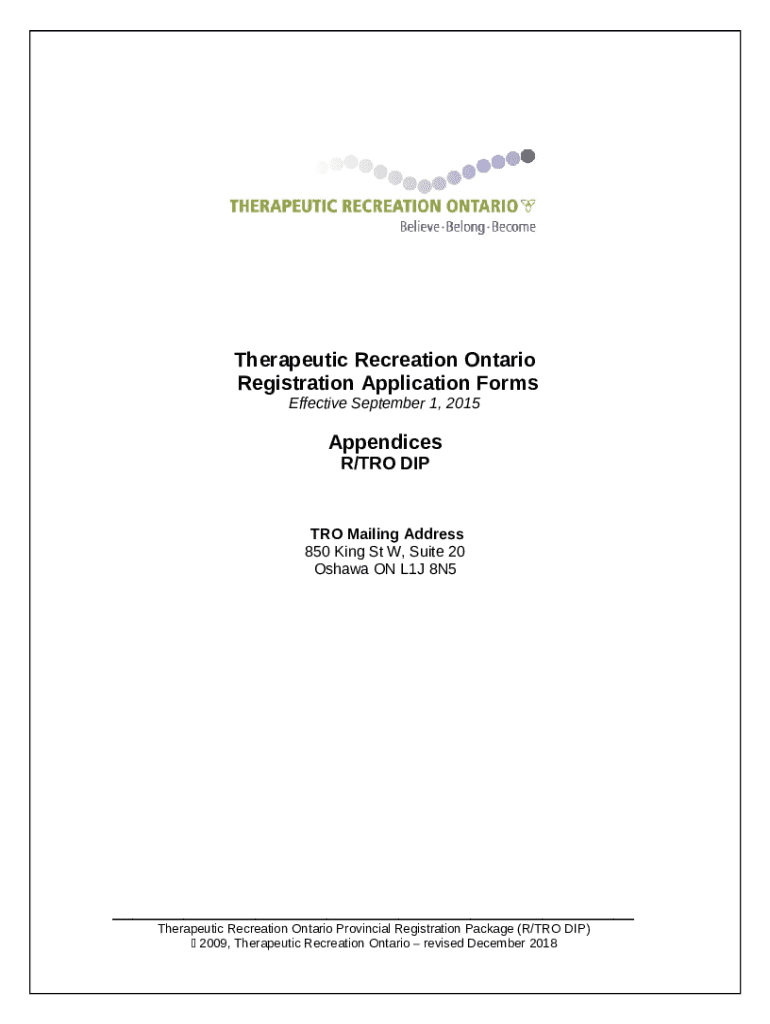 R/TRO DIP Application 3b Practical Experience Doc Template pdfFiller