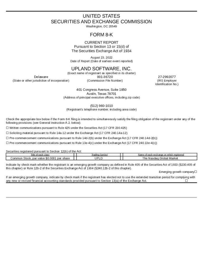 Upland software inc cloudfront doc template pdffiller