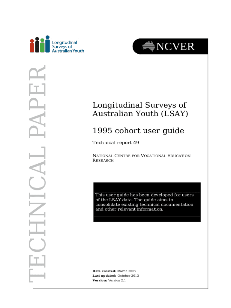 User guides Longitudinal Surveys of Australian Youth Doc Template