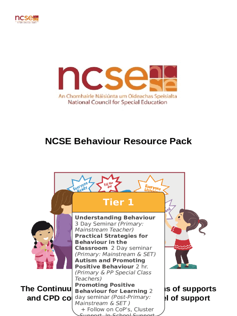 Resource Pack - National Council for Special Education Doc Template ...