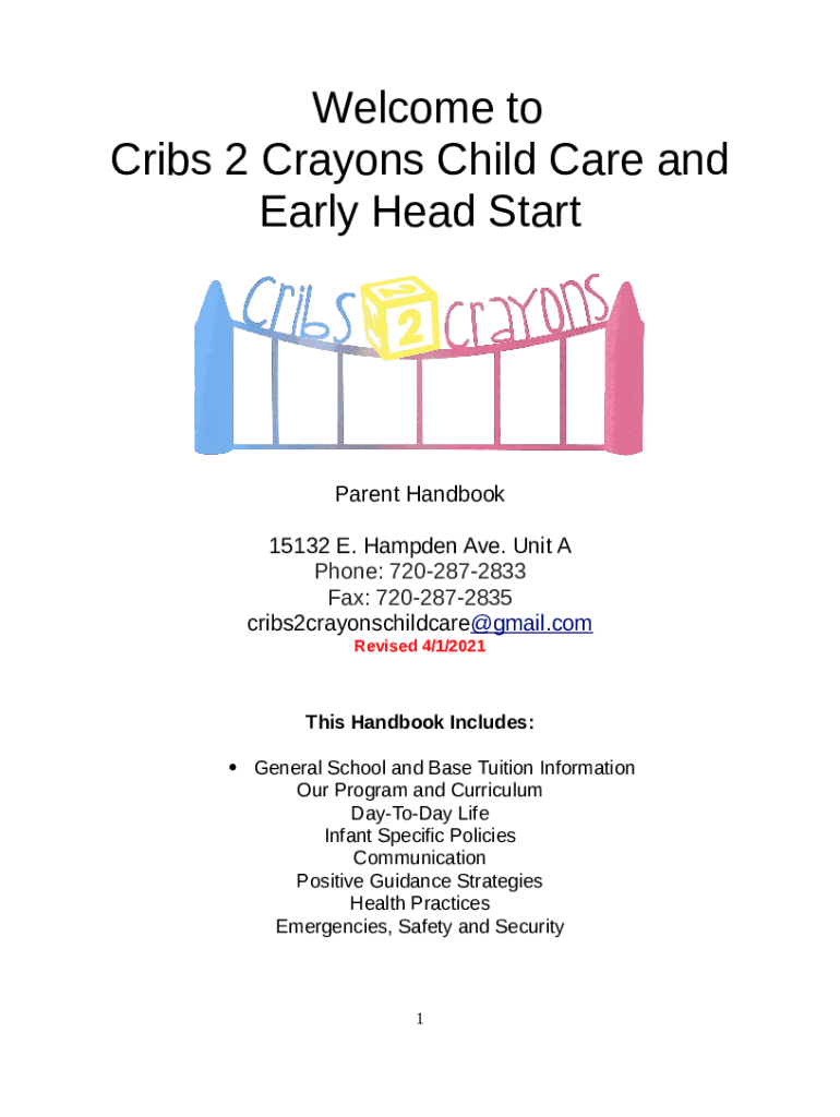 Ages of Children/Program Cribs 2 Crayons Doc Template pdfFiller