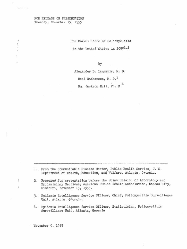 Fillable Online The Cutter Incident How America's First Polio Vaccine Led to Fax Email
