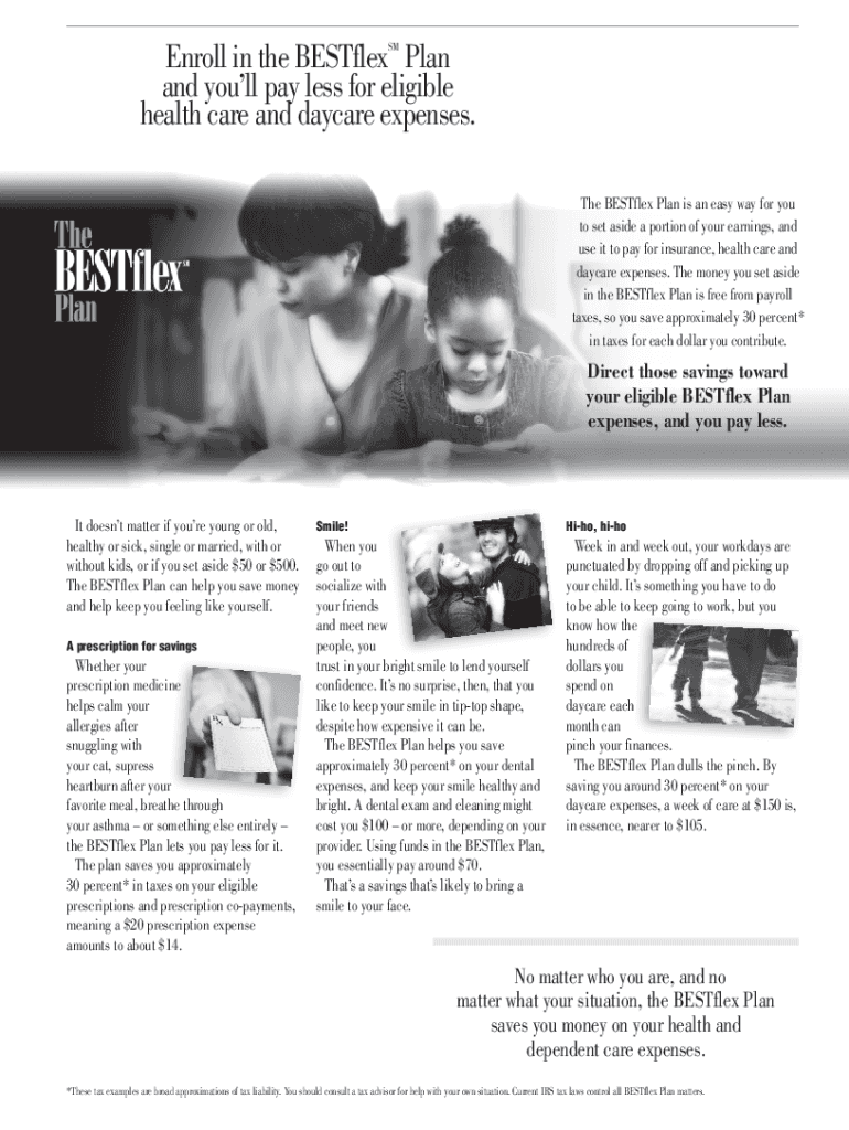 Fillable Online BESTflex Plan Enrollment Form Watertown, WI Fax Email