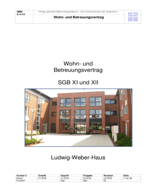 und Betreuungsvertrag SGB XI und XII Ludwig-Weber-Haus