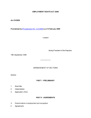 Employment Rights Act 2008 - Mauritius Revenue Authority