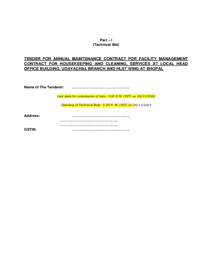 Fillable Online tender document for housekeeping services at StudyLib Fax Email Print pdfFiller