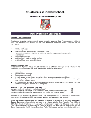 Fillable Online Personal Data Security Breach Code Of Practice Form Fax