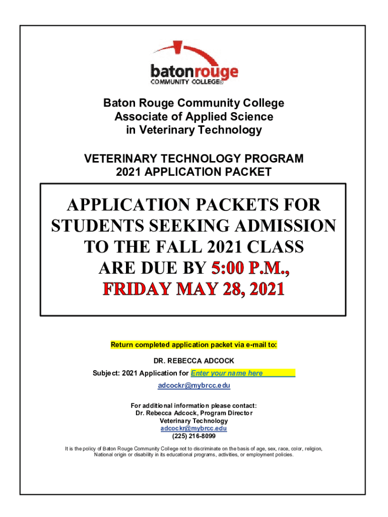 Fillable Online RADIOGRAPHY PROGRAM ADMISSION APPLICATION PDF Free