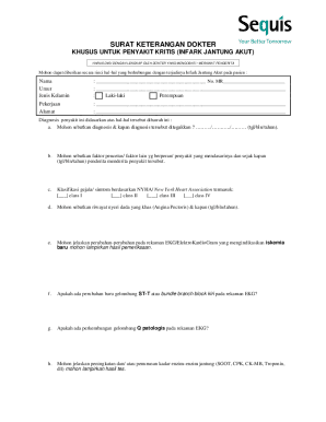 Surat Keterangan Dokter - Penyakit Jantung - Allianz Indonesia