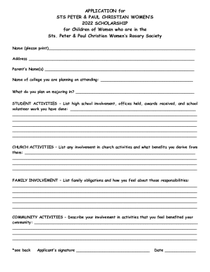 Online Application - Sts. Peter and Paul Catholic School