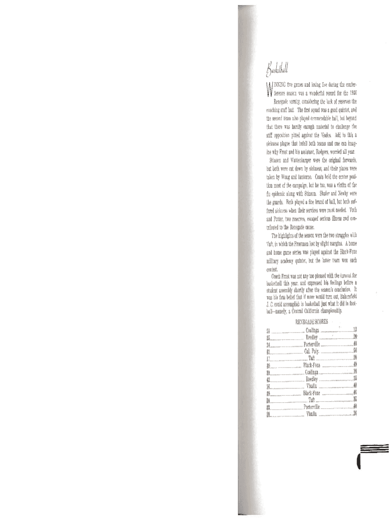 Fillable Online 1936 Renegade Raconteur Part 2 Bakersfield College